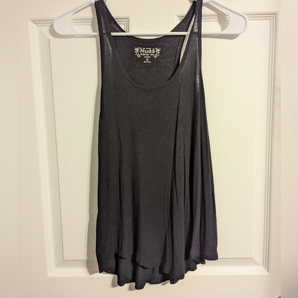 ‼️LAST CALL‼️Semi Sheer Tank Top - Black